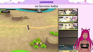 Vtuber lewdneko enjoys evenicle game!