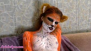 fox babe sucks deep and rides big cock for cumshot