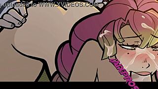 Tenth standard group bang with facial and anal scenes in a funny animated parody