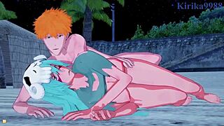 Intense sex with Nelliel and Tier Harribel in Bleach hentai