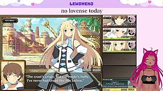 Vtuber lewdneko enjoys evenicle game!