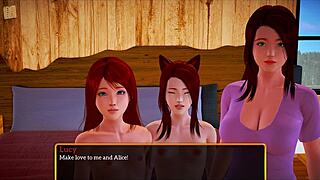 Blonde character in my new family game part 498