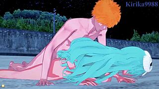 Intense sex with Nelliel and Tier Harribel in Bleach hentai