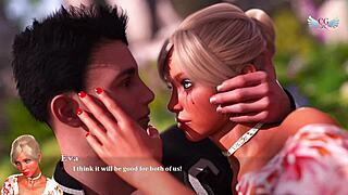 In the park, we fucked a blonde with natural tits and shaved pussy, leading to riding and creampie