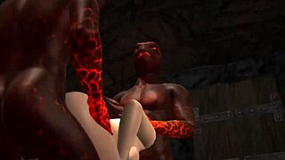 3D animated porn with an anime theme with a hardcore group scene