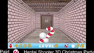 3D animated Christmas party with animated boobs and uncensored fun