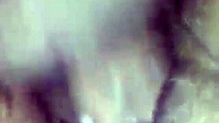 i fill the ebony brunette's pussy with cum