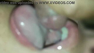 My wife asks for vitamin then gets massive cum in mouth facial