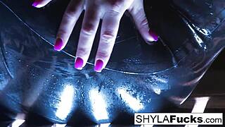 Shyla's smoking fetish with big tits