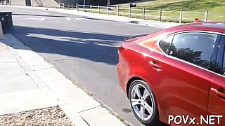 erected pecker easily manages to penetrate hairless twat