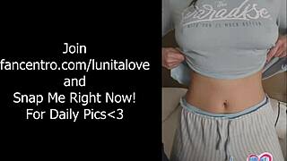 amateur teen in bikini titfuck with bra on until cumshot