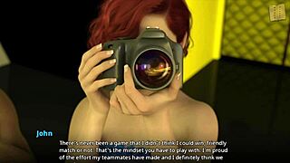 Is she watching or joining the cheer routine?