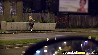 Lola Taylor, Stranded Teen 18+, Gets Hardcore Fuck with Cumshot on Natural Tits