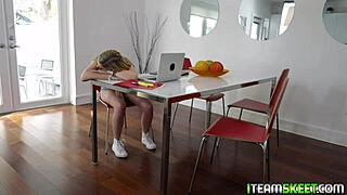 Stud slams Kali's bookish twat before a hot creampie