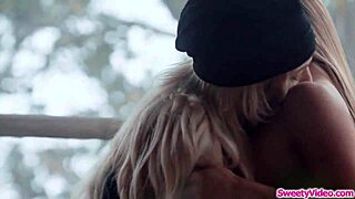 Does Blonde Runaway Lick Brunette BFF's Pussy?