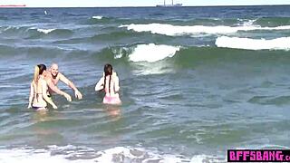 naughty bisexual teen 18+ bffs ride big cock with tattoos