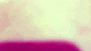 Husband and wife have a private moment on webcam together