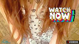 Step sister caught begging for rough creampie in wet pantyhose.