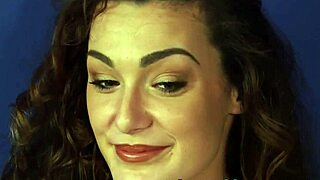 Cfnm brunette mocks naked tugging creep!