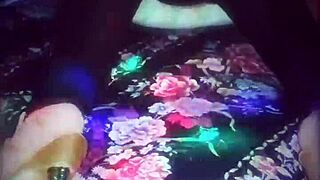 Sharon, a hot 40-year-old receptionist, dresses like a whore after work for her husband to lick her ass.