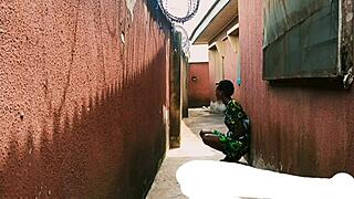 Outdoor taboo licking