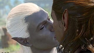 baldur's gate 3 naked playthrough with halsin romance gay sex scene