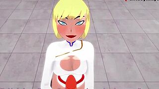power girl gets pov fucked by superman in fantasy