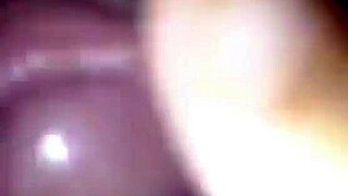 i fill the ebony brunette's pussy with cum