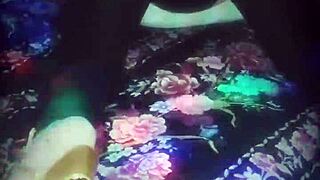 Sharon, a hot 40-year-old receptionist, dresses like a whore after work for her husband to lick her ass.