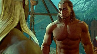 baldur's gate 3 naked playthrough with halsin romance gay sex scene