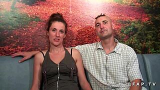 i'm a french amateur couple, we fuck and cum on tits in front of the camera.