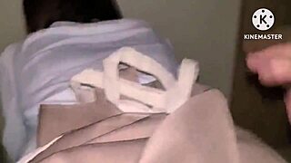 Half-Japanese star in homemade video with big cans and tight ass