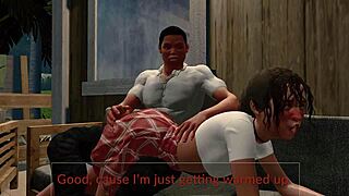 Jack and Emma Spanked in Paradise