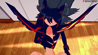Ryuko Matoi gets fucked hard in POV Kill la Kill fantasy.