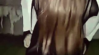 Exhibitionist Pervert Crossdressing Boy Exposing Ass In Shade