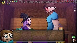 I play hornycraft parody, testing potion for giant cock