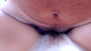 i watch this tanned milf fuck outdoors and cum on her belly