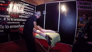 In this session, our sex coach gives ana marco an erotic massage, leading to fingering and orgasm