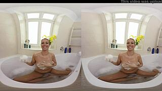 Lovely Fetish Babe Nikky Dream as Your Slut in VR Bathroom Scene