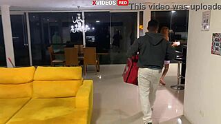 young girl in towel receives pizza guy, full video on xvideos red