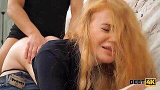 debt4k gal ditches vr game to ride lender’s real cock hard!