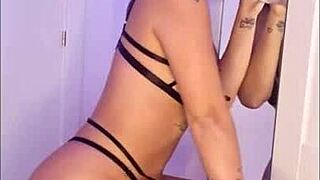 claudia bavel cums hard with big dildo and vibrator compilation