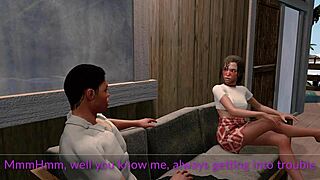 Jack and Emma Spanked in Paradise