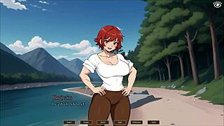 hey, check out this tomboy love hentai game episode with risky outdoor fuck!