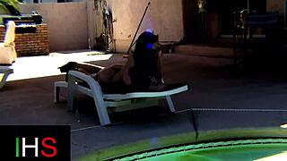 beautiful black lover squirts from shaved pussy licking