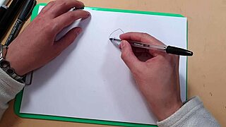 Two Beautiful Sexy Girls A Quick Sketch With A Ballpoint Pen