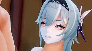 Eula Genshin 3D Group Fucking Animation