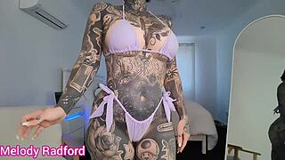 Petite Milf Tries On Micro Bikini Haul