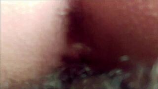 My girlfriend's asshole begs for penetration on squeaky bed