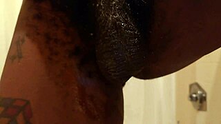 Hallelujah Johnson Masturbating Sex Toy With Big Black Cock Cumshot